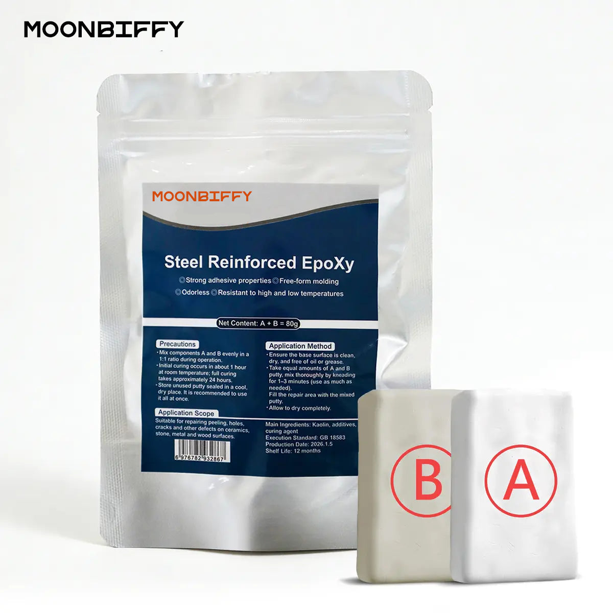 🛠️✨ MOONBIFFY™ Industrial Strength Epoxy Putty – Fast & Permanent Repairs