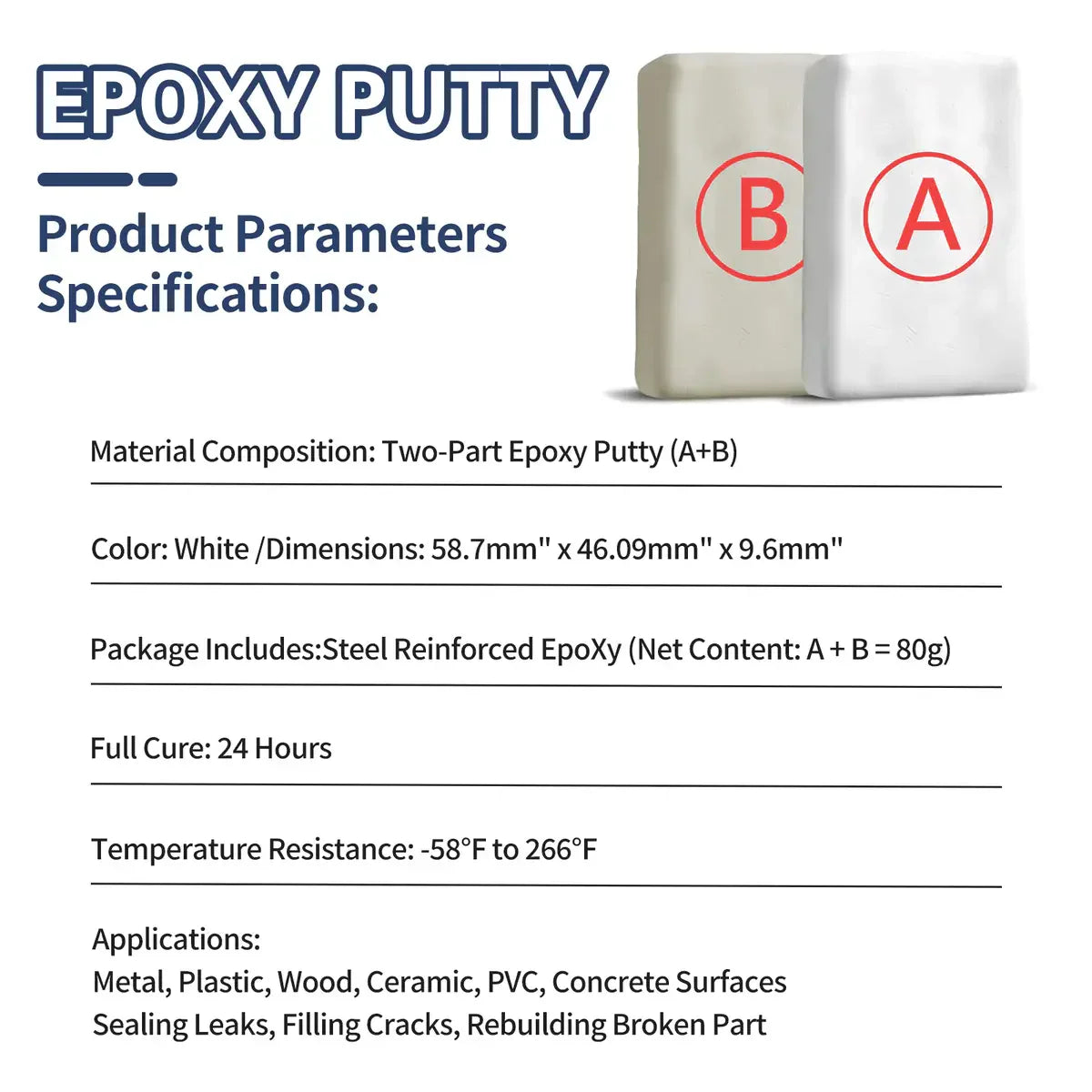 🛠️✨ MOONBIFFY™ Industrial Strength Epoxy Putty – Fast & Permanent Repairs